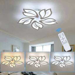 EONLION LED Ceiling Light Modern 5-Head Chandelier in White - thumbnail 5