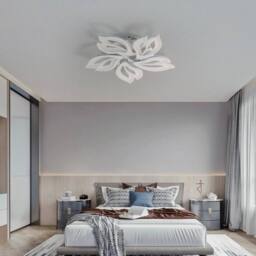 EONLION LED Ceiling Light Modern 5-Head Chandelier in White - thumbnail 4