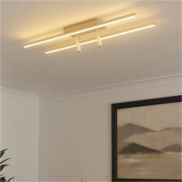 Loops Sandy Bar Ceiling Light - Modern LED Indoor Fixture for Stylish Homes in Nude - image 1