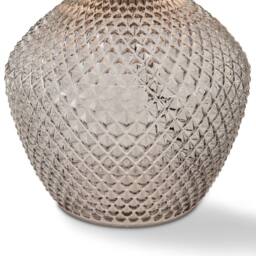 FurnitureboxUK Abigail Smoky Grey Glass Table Lamp - thumbnail 7