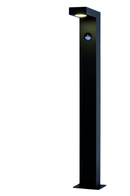 Lucide 'TEXAS' Non Dimmable Stylish Motion Sensor Outdoor LED Bollard Light in Black - image 1