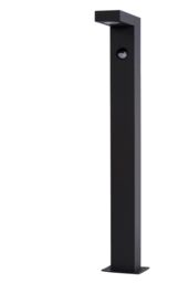 Lucide 'TEXAS' Non Dimmable Stylish Motion Sensor Outdoor LED Bollard Light in Black - thumbnail 2