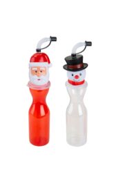 VFM e-Store Christmas Bottle Santa Snowman Character 1 x Varied Design 6. 5x25cm - Size: 5x25 cm - thumbnail 1