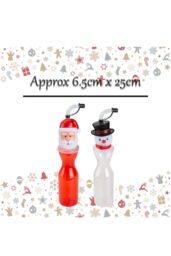 VFM e-Store Christmas Bottle Santa Snowman Character 1 x Varied Design 6. 5x25cm - Size: 5x25 cm - thumbnail 2