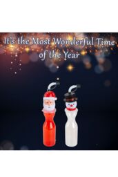 VFM e-Store Christmas Bottle Santa Snowman Character 1 x Varied Design 6. 5x25cm - Size: 5x25 cm - thumbnail 3