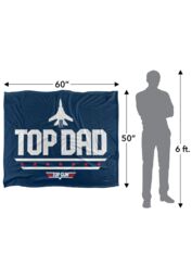 TOP GUN Top Dad Silky Touch Super Soft Throw Blanket 152 X 127 cm in White - thumbnail 5