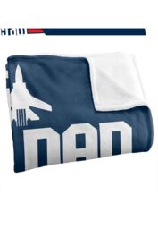 TOP GUN Top Dad Silky Touch Super Soft Throw Blanket 152 X 127 cm in White - thumbnail 3