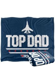 TOP GUN Top Dad Silky Touch Super Soft Throw Blanket 152 X 127 cm in White - thumbnail 2
