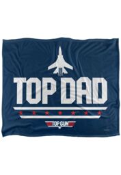 TOP GUN Top Dad Silky Touch Super Soft Throw Blanket 152 X 127 cm in White - thumbnail 1
