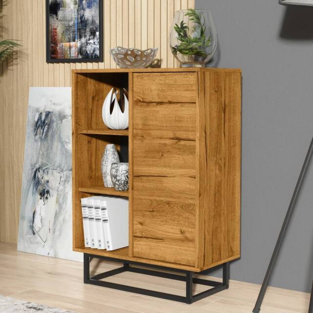 Mex Furniture LTD Sideboard Elysian Loft 100cm - Dark Oak in Dark Brown - image 1