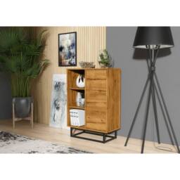 Mex Furniture LTD Sideboard Elysian Loft 100cm - Dark Oak in Dark Brown - thumbnail 2