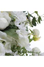 Garden Sanctuary Silk Artificial Flower Fake Rose Bouquet for Wedding & Table Decor - thumbnail 9