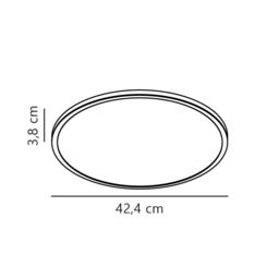 Nordlux Oja Ceiling Light White Plastic Hallway LED IP54 2700k Mains 42cm - thumbnail 3
