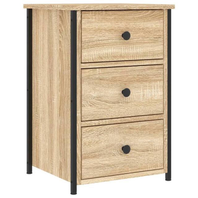 Berkfield Home Bedside Cabinet Sonoma Oak 40x36x60 cm Engineered Wood in Brown - Size: 40 x 36 x 60 cm - image 1