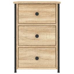 Berkfield Home Bedside Cabinet Sonoma Oak 40x36x60 cm Engineered Wood in Brown - Size: 40 x 36 x 60 cm - thumbnail 5