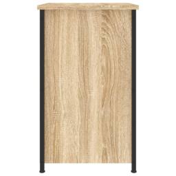 Berkfield Home Bedside Cabinet Sonoma Oak 40x36x60 cm Engineered Wood in Brown - Size: 40 x 36 x 60 cm - thumbnail 7