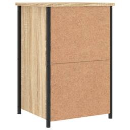 Berkfield Home Bedside Cabinet Sonoma Oak 40x36x60 cm Engineered Wood in Brown - Size: 40 x 36 x 60 cm - thumbnail 8