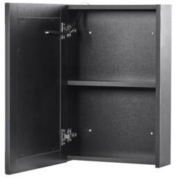 Wyld and Coco Mirror Cabinet Black Glass with LED 40 x 60 cm - thumbnail 4