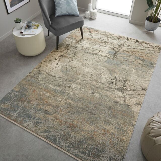 The Rug Shop UK Brown Kilim Modern Easy to clean Machine Made Abstract Area Rug - Size: 120 cm x 180 cm - image 1
