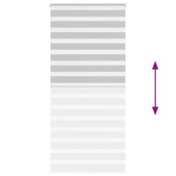 Berkfield Home Zebra Blind Light Grey 100x200 cm Fabric Width 95.9 cm Polyester - thumbnail 5