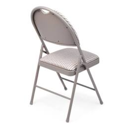 EONLION Folding Chair Cushioned Fabric Office Reception in Grey - Size: 100 cm - thumbnail 5