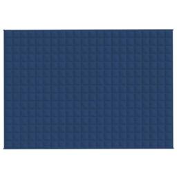 Berkfield Home Weighted Blanket Blue 155x220 cm 7 kg Fabric - thumbnail 3