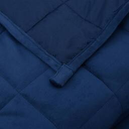Berkfield Home Weighted Blanket Blue 155x220 cm 7 kg Fabric - thumbnail 5