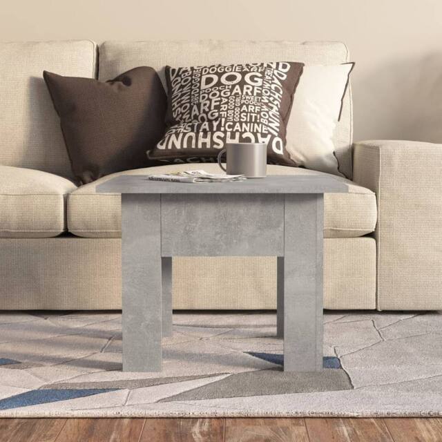 Berkfield Home Modern Coffee Table Concrete Grey 55x55x42 cm Engineered Wood - Size: 55 x 55 x 42 cm - image 1
