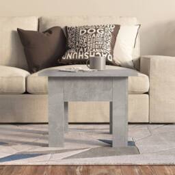 Berkfield Home Modern Coffee Table Concrete Grey 55x55x42 cm Engineered Wood - Size: 55 x 55 x 42 cm - thumbnail 1