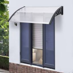 EONLION Canopy Awning Back Front Window - 120X80CM Black - Size: 120 - thumbnail 4
