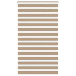 Berkfield Home Zebra Blind Sand Brown 135x230 cm Fabric Width 130.9 cm Polyester - thumbnail 2