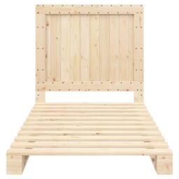 Berkfield Home Beautiful Bed Frame without Mattress with Headboard 100x200 cm So in Light Oak - thumbnail 5