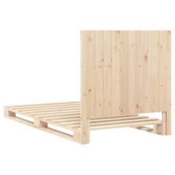 Berkfield Home Beautiful Bed Frame without Mattress with Headboard 100x200 cm So in Light Oak - thumbnail 9