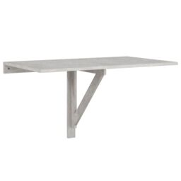 Berkfield Home Folding Wall Table Concrete Grey 100x60x56 cm Engineered Wood - Size: 100 x 60 x 56 cm - thumbnail 2