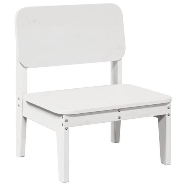 Berkfield Home Garden Chair White 60x52.5x72 cm Solid Wood Pine - image 1
