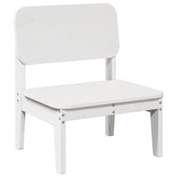 Berkfield Home Garden Chair White 60x52.5x72 cm Solid Wood Pine - thumbnail 1