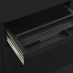 Berkfield Home Mobile File Cabinet Black 30x45x59 cm Steel - Size: 30 x 45 x 59 cm - thumbnail 8