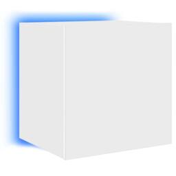 Berkfield Home TV Wall Cabinet with LED Lights White 40.5x35x40 cm - thumbnail 8