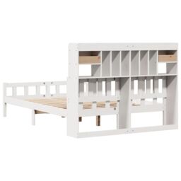 Berkfield Home Bookcase Bed without Mattress White 160x200 cm Solid Wood Pine - thumbnail 6