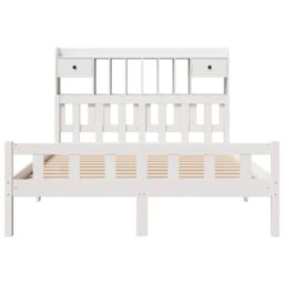 Berkfield Home Bookcase Bed without Mattress White 160x200 cm Solid Wood Pine - thumbnail 4