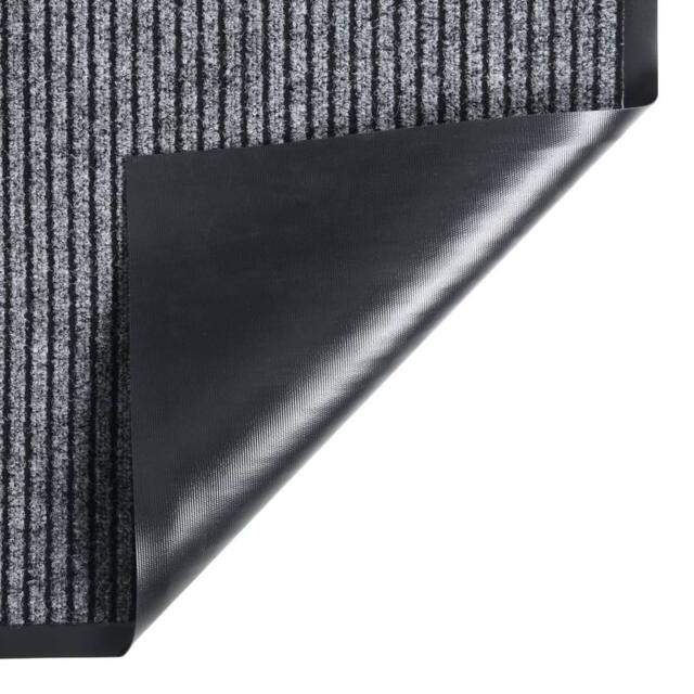 Berkfield Home Traffic Doormat Striped Grey 60x80 cm - image 1