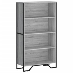 Berkfield Home Bookcase Grey Sonoma 80x31x137.5 cm Engineered Wood - thumbnail 2