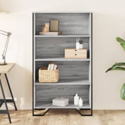 Berkfield Home Bookcase Grey Sonoma 80x31x137.5 cm Engineered Wood - thumbnail 3