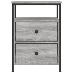Berkfield Home Bedside Cabinets 2 pcs Grey Sonoma 44x45x60 cm Engineered Wood - Size: 44 x 45 x 60 cm - thumbnail 6