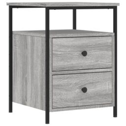 Berkfield Home Bedside Cabinets 2 pcs Grey Sonoma 44x45x60 cm Engineered Wood - Size: 44 x 45 x 60 cm - thumbnail 5