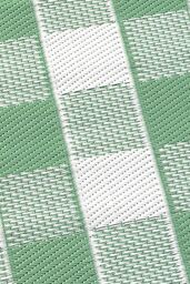 Dreams & Drapes 'Gingham' Classic Check Print UV Resistant Outdoor Rug in Green - Size: 170 cm x 120 cm - thumbnail 3