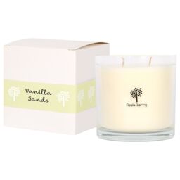 Nicola Spring 400g Soy Wax Scented Candle - Vanilla Sands - Aromatherapy Jar Candle in Clear