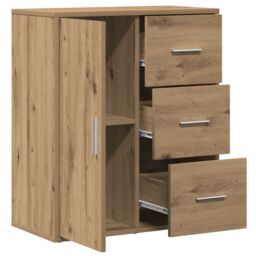Berkfield Home Sideboard Artisan oak 60 x 31 x 70 cm Engineered wood in Brown - thumbnail 5