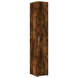 Berkfield Home Highboard Smoked Oak 30x42.5x185 cm Engineered Wood in Brown - thumbnail 2