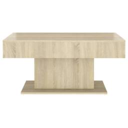 Berkfield Home Durable Coffee Table Sonoma Oak 96x50x45 cm Engineered Wood in Light Brown - Size: 96 x 50 x 45 cm - thumbnail 4
